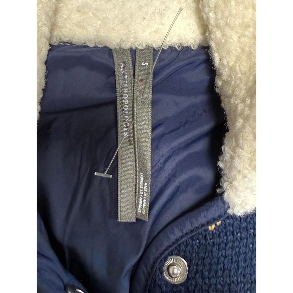 New By Anthropologie Fairisle Mix Liner Jacket Size S - Picture 11 of 13